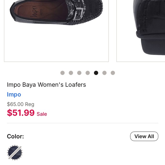 Navy Impo Baya Loafers with Buckle Detail - Picture 11 of 12